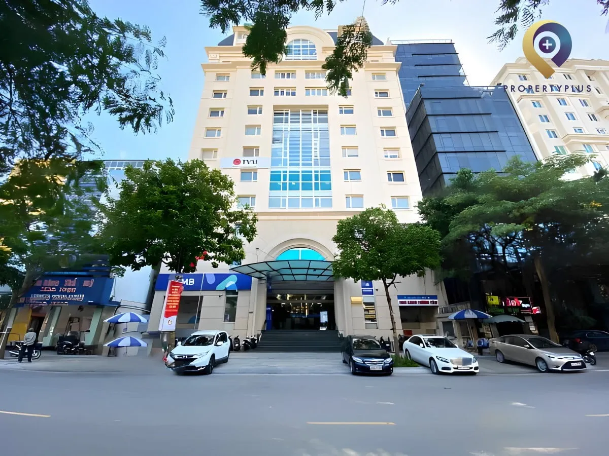 Toàn cảnh tòa nhà Thông Tấn Xã Việt Nam tại Hoàn Kiếm